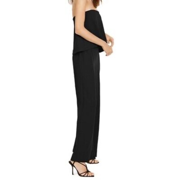 RACHEL ROY Women's Isla Fold-Over Strapless Wide Leg Jumpsuit - Picture 4 of 9